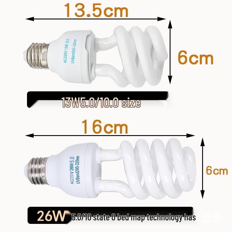 Reptile & Bird UVB Bulb Calcium Lamp for Tortoises, Bearded Dragons, and Lizards