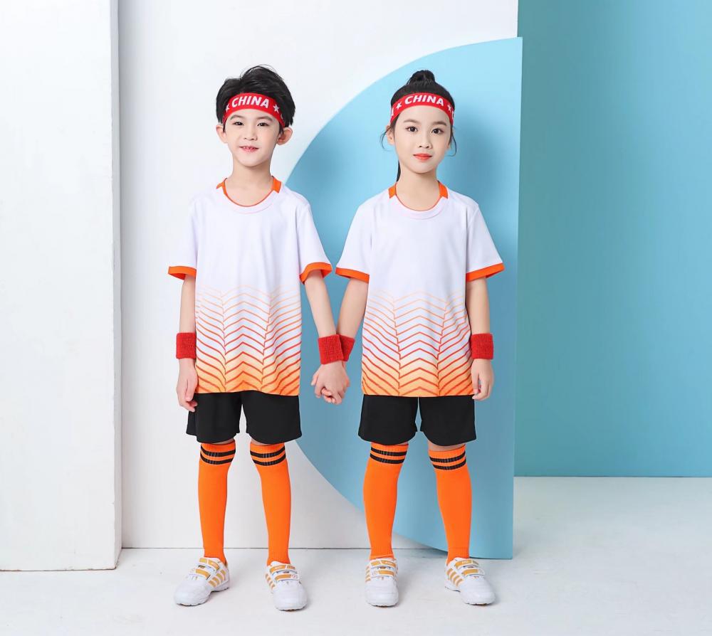 Soccer Uniform Set Male And Female College Students Short Sleeve Sports Adult Children Quick Dry Training Uniform Competition Team Uniform Fb04