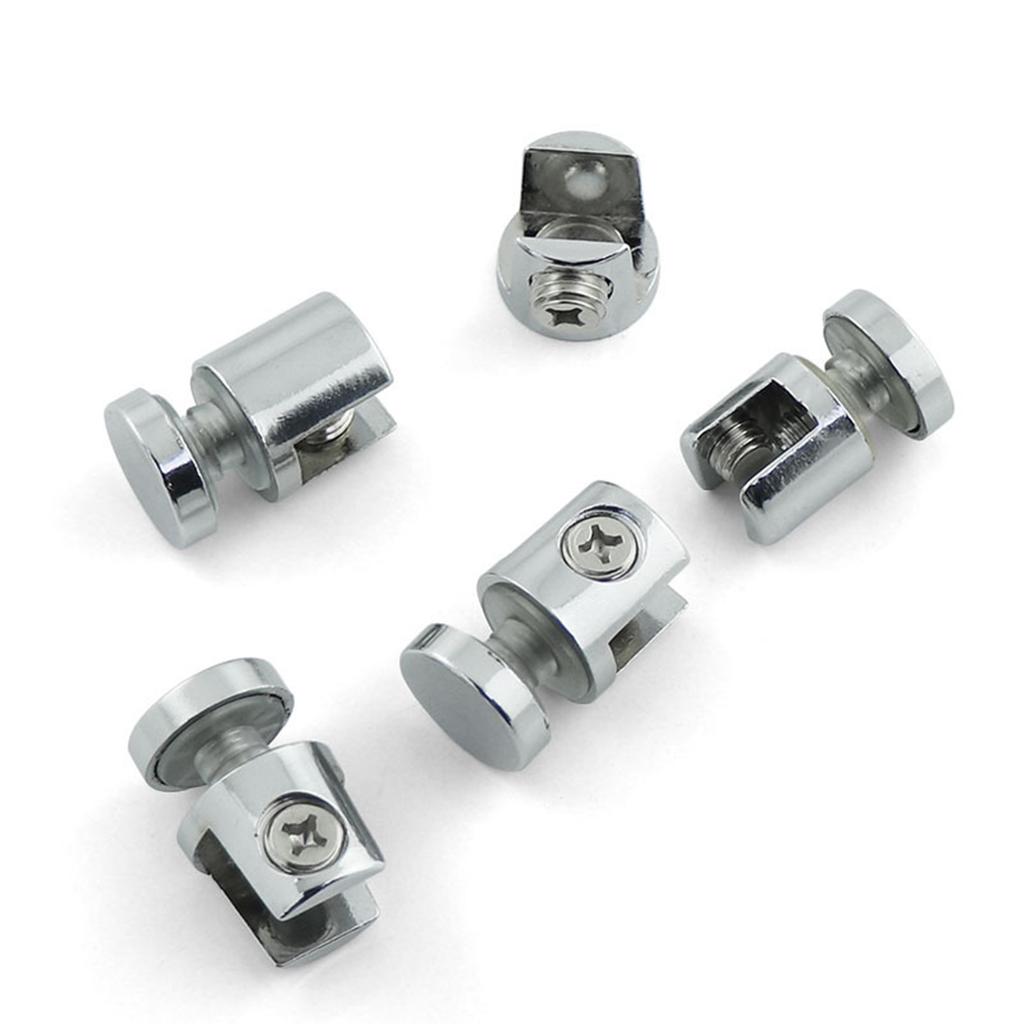 Glass Clamp Holder Bracket Metal Fix Clamp for 10-12mm Thick Glass Adjustable Shelves Corner Bracket Glass Support Plate