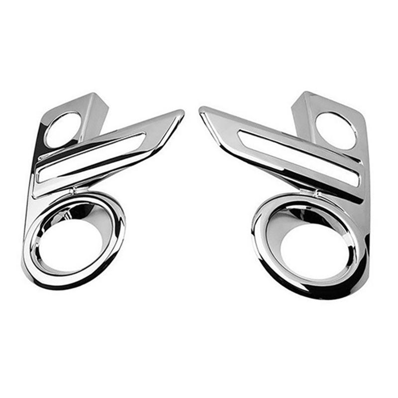 Car Chrome Front Fog Light Lamp Cover Trim Foglight Bezel Decoration Frame Replacement Accessories For Toyota Raize 200 Series-A