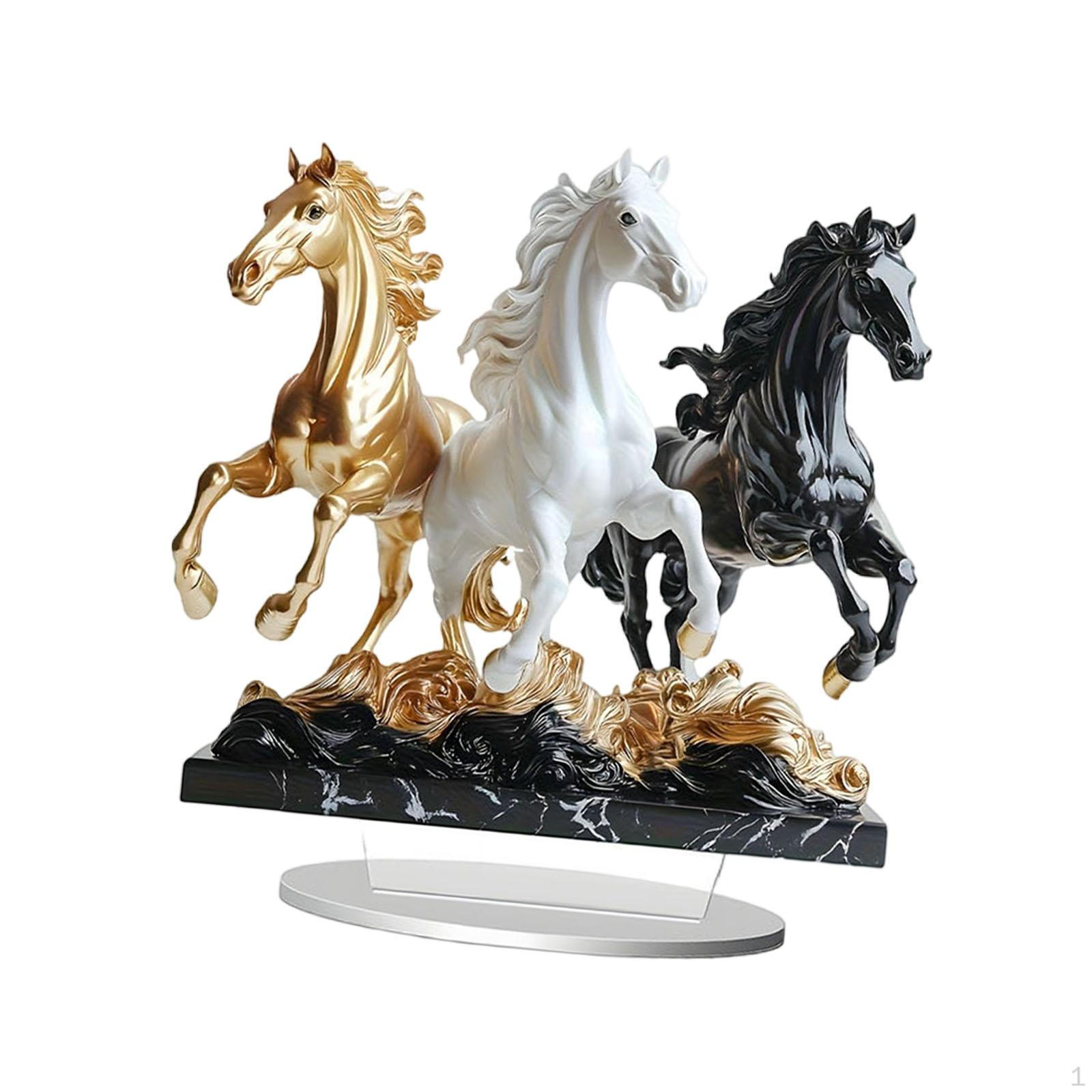 

2D Acrylic Desk Ornament Depicting A Horse, with Base, , for Display Case Style A