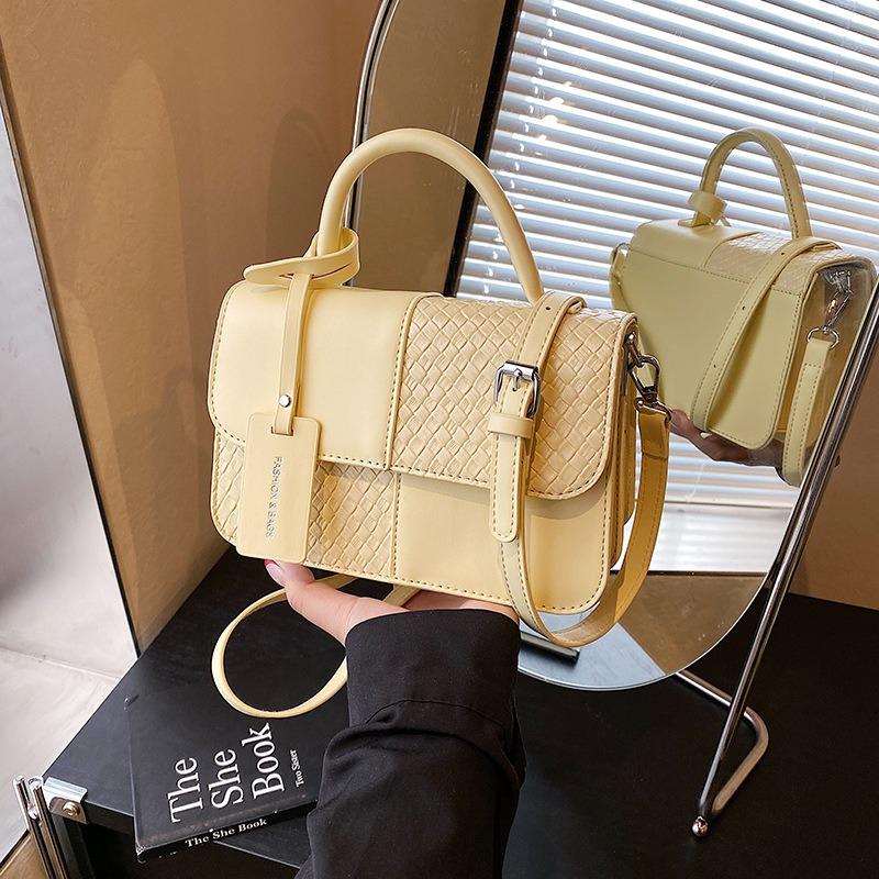 Popular niche splicing bags New women's bags Versatile messenger bags Fashion portable small square bags