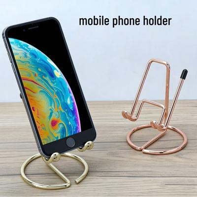 Universel Bærbar Metal Telefon- og Tabletstander til Skrivebord
