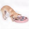 Dingdong Pet Pet Intelligence Development Puzzle Snack Toy IQ Toy Round Diameter 23cm x Height 2.5cm, Pink, 1 piece