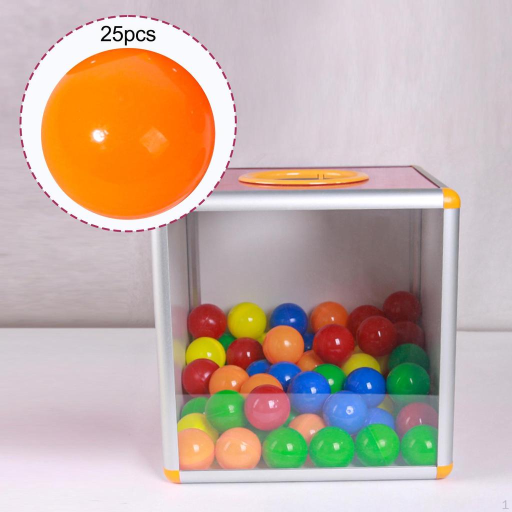 25 Pieces Bingo Ball Calling Balls Universal Durable Accessories Tally Raffle for Parties