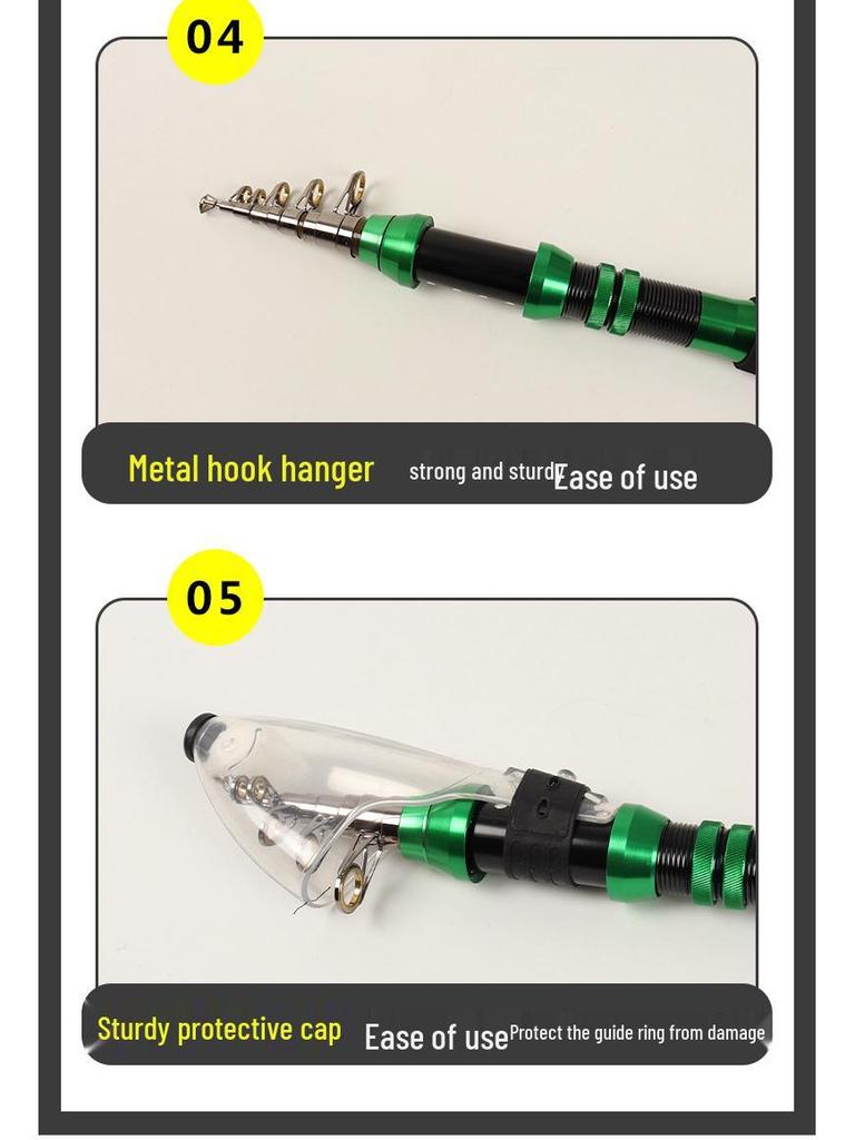 Carbon Telescopic Sea Fishing Rod for Long-Distance Casting, Winter, Ice, and Boat Fishing