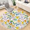 1pc Pokemon Chair Carpet for Office Non Slip, Machine Washable Rug for Office, Room Holiday Decor for Christmas, Birthday Polyester