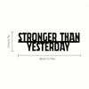 Stronger Than Ever Metal Sign 1pc Home Gym Wall Art Inspirational Quote Decor Motivational Gift For Men Women