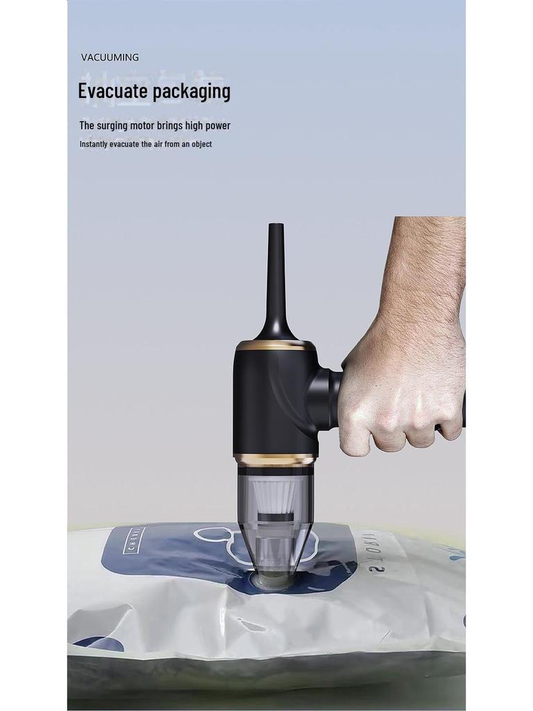 High-Power Wireless Handheld Vacuum: 3-in-1 Indoor Strong Suction, Rear Blowing for Home and Car