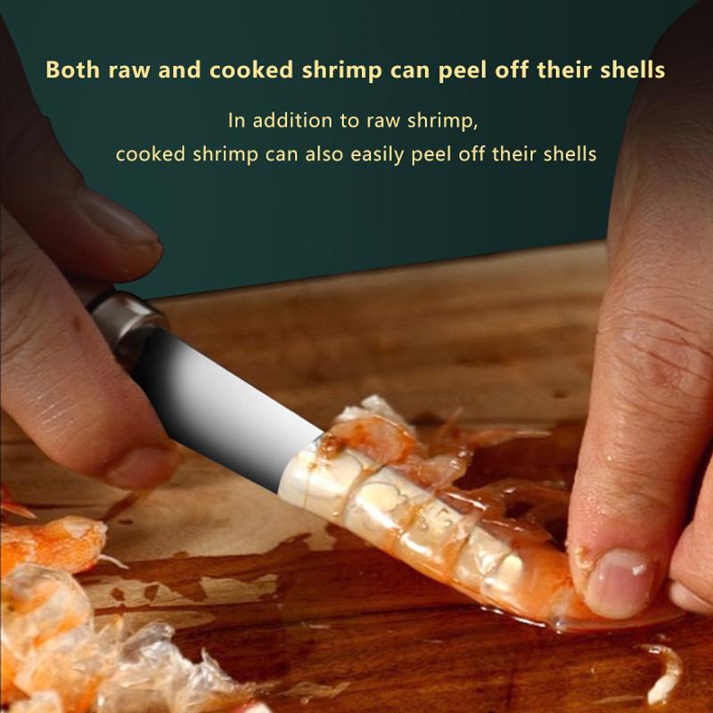 Multifunctional Shrimp Deveiner Tool Stainless Steel Shrimp Peeler Devener and Cleaner Kitchen Gadget