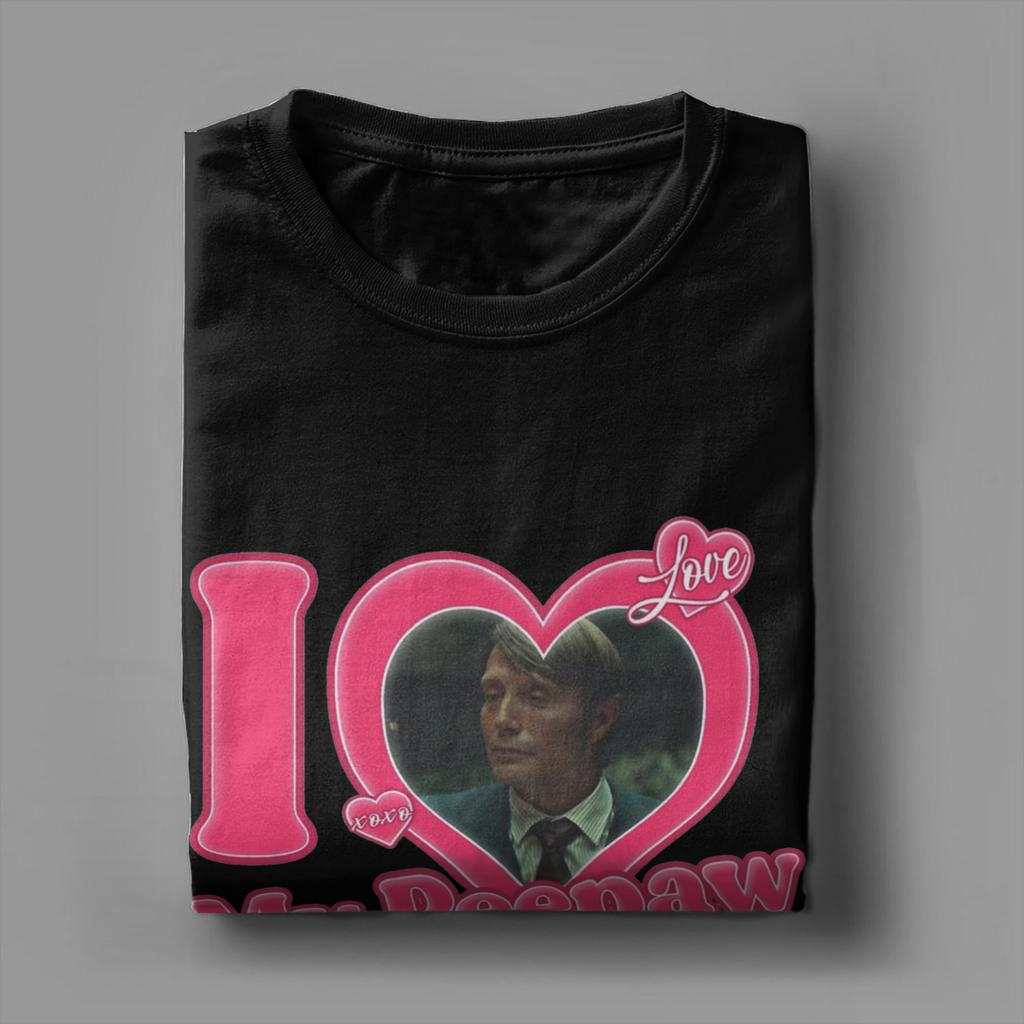 Herren T-Shirt Ich liebe meinen Peepaw Mads Mikkelsen Neuheit 100% Baumwolle T-Shirt Kurzarm T-Shirt Rundhals Kleidung Geschenkidee