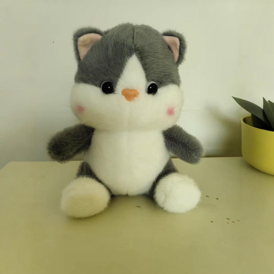 Персиковый кот сидящая кукла девочка лечебный отдел милая кошка кукла плюшевая игрушка детская кукла подарок 23 cm.