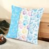 Seashell Pattern Cushion Cover Soft Short Plush Pillow Cover Smooth Cozy Texture Aesthetic Cushion Case Home Decor