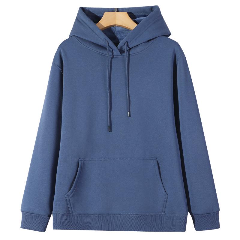 Silver Fox Fur Hooded Fleece-Lined Sweatshirt – Heavyweight, Warm, Trendy, Autumn/Winter, Versatile, Loose Fit, Custom Logo Available.