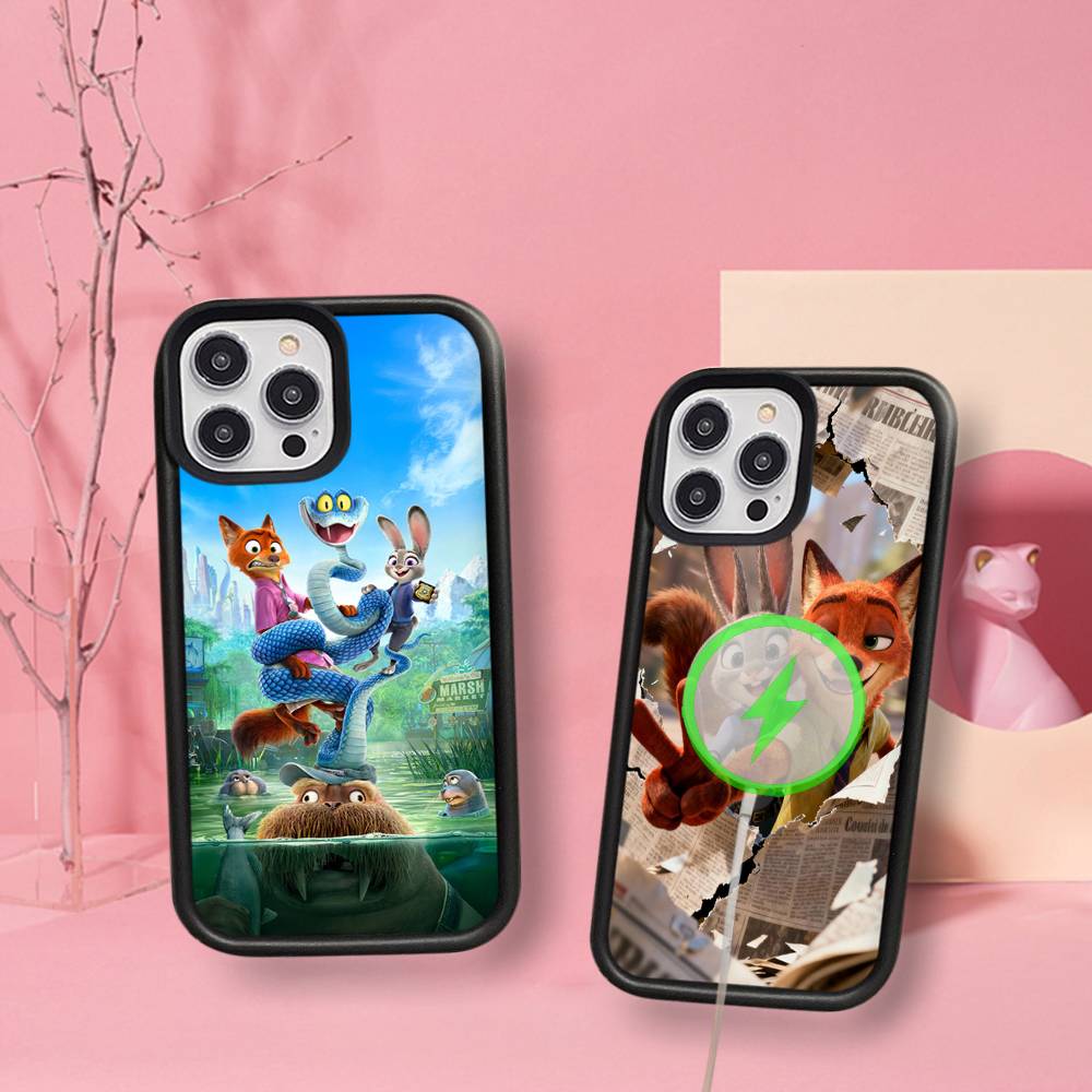 Z-ZootopiaS 2 1 Movie For Magsafe Magnetic Wireless Phone Case For IPhone 17 16 15 14 Plus 13 12 11 Pro Max Cover