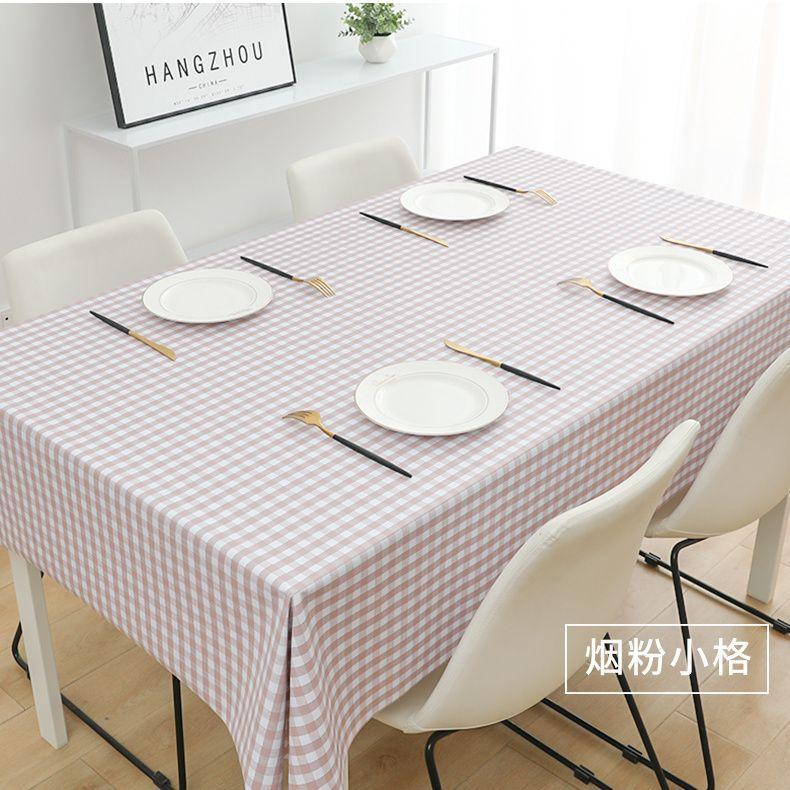 PVC Tablecloth Waterproof and Oil-proof Washable Net Red Desk Cloth Rectangular Dining Table Cloth Coffee Table Placemat