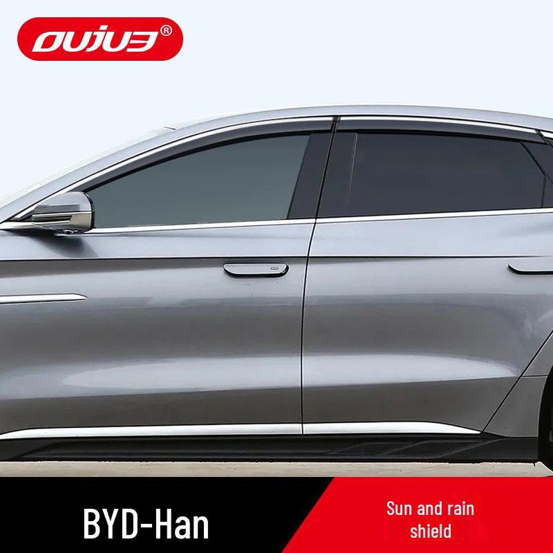 BYD Han DM DMi Rain Guards & Ev DMp Window Deflectors: Trim Accessories