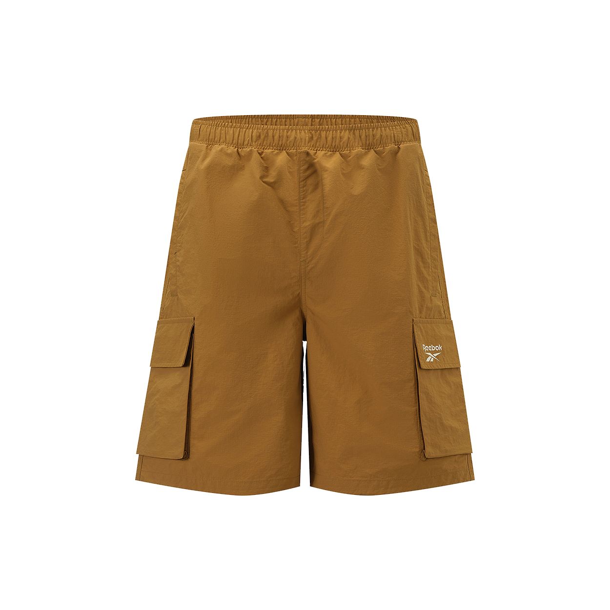 

Reebok Solid Color Multi-Pocket Loose Fit Cargo Shorts Unisex shorts Moss-Yellow 24SRM603UGY3 XS