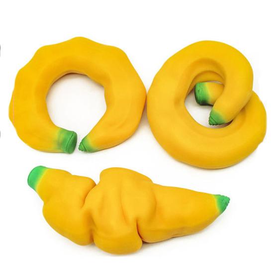 Stress Relief Banana Squeeze Toy Kids Adults Stretchy Giant Banana Sensory Toy Portable Lightweight Calming Fruit Fidget Toy