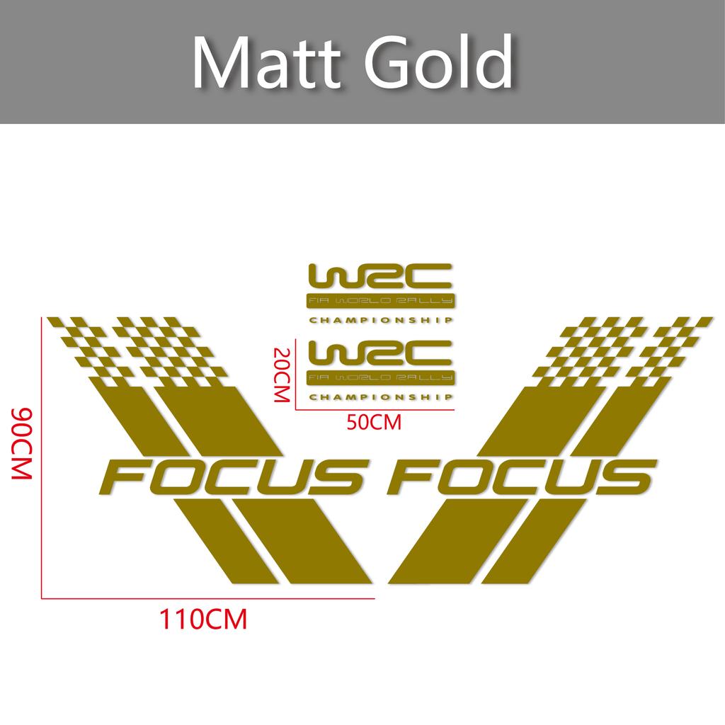 Samochodowe Naklejki na Obie Strony Nadwozia Stylowy Sportowy Styl Wyścigowy Auto Naklejka z Folii Winylowej Pasuje Do Ford Focus 2 3 MK2 MK3 Akcesoria Samochodowe