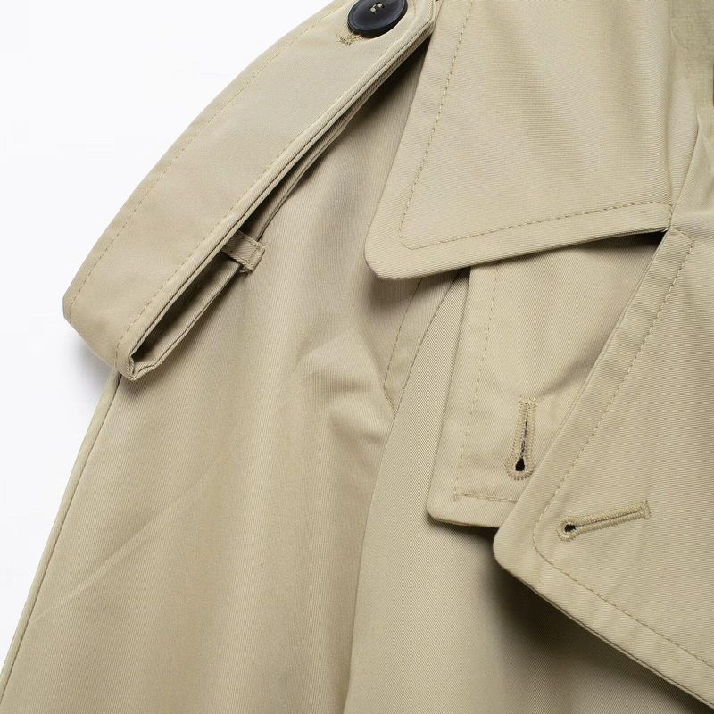 Kaslead New Arrival Women's Clothing Fashion Style Fashion Minimalist Loose with Belt Long Sleeve Trench Coat 0518253