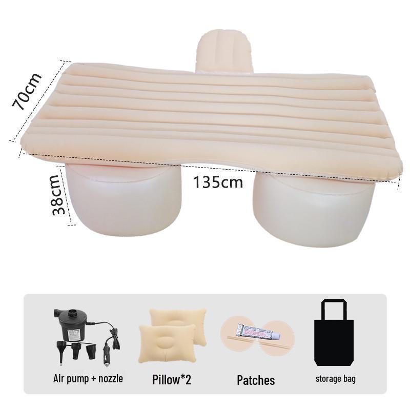 Car Travel Mattress: Folding Inflatable Back Seat & Trunk Sleeping Pad