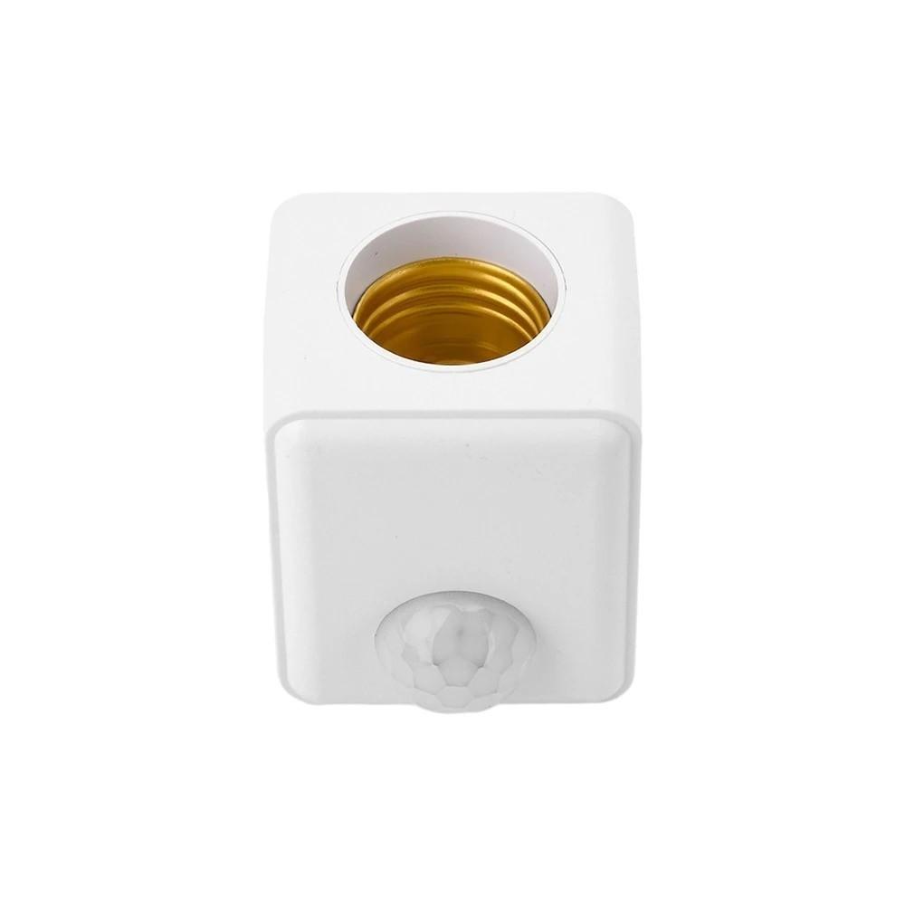 Home E27 Screw Cap Socket Wall Plug Human Induction Light Bulb Holder with Motion Sensor Smart Time-delay LED Lamp Base