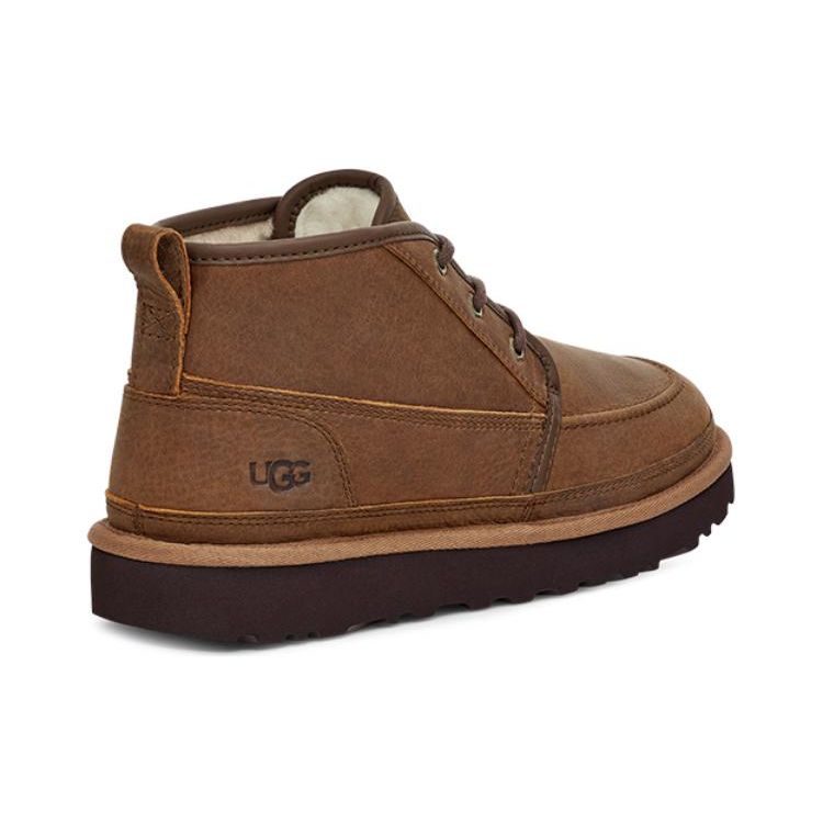 UGG Fashionable Round Toe Lace-Up Short Boots Men Boots Brown 1130719-TLTH