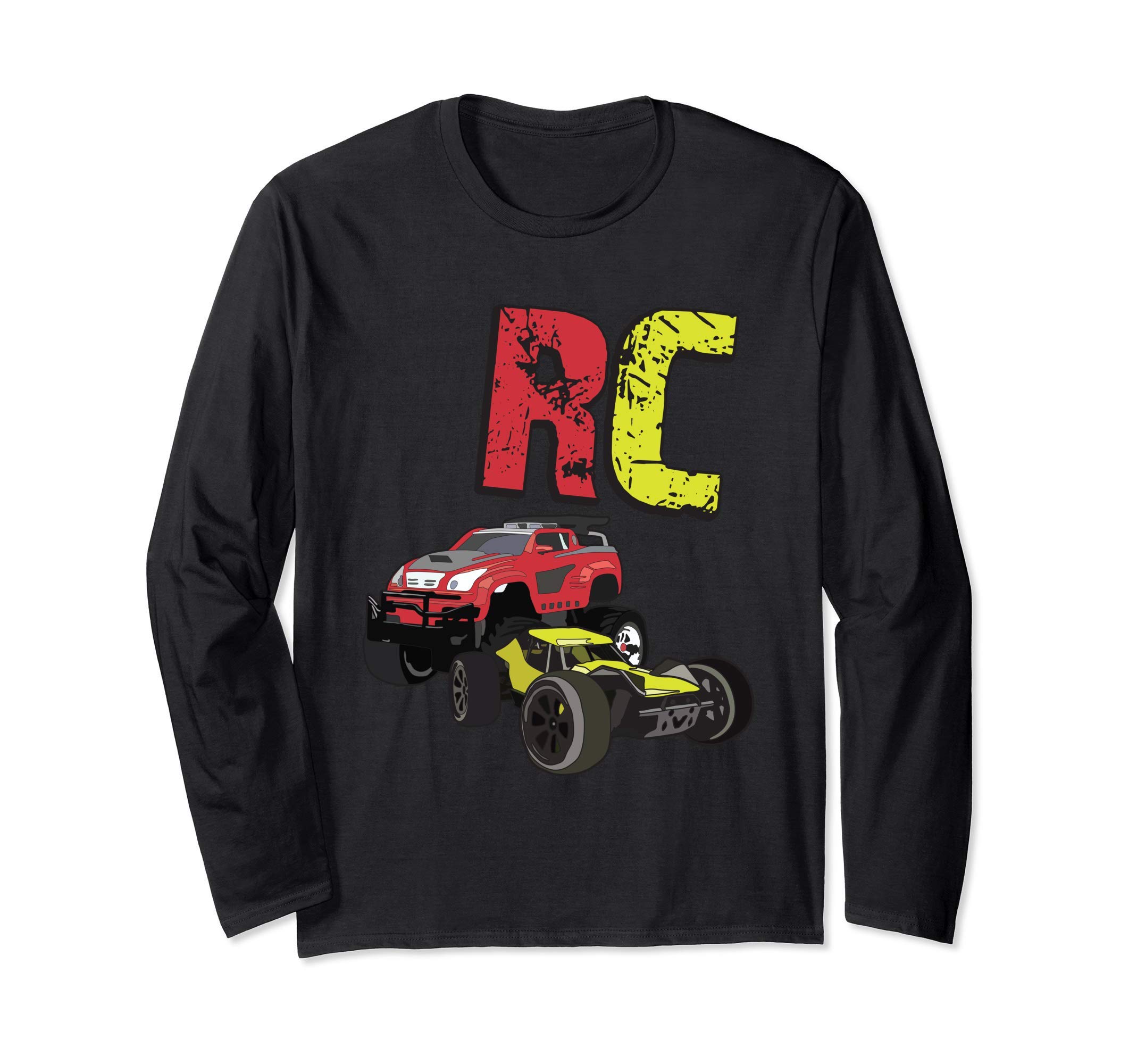 

RC Remote Control Toys Monster Truck Rally Cars Long Sleeve - T-Shirt чорний