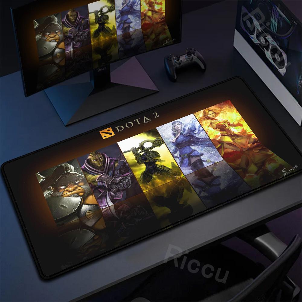 Anime Mauspads DOTA 2 Gummi Teppich Computerspiel Zubehör Groß Rutschfest Tapis De Souris Mauspads Schreibtischunterlage Schreibtischschutz