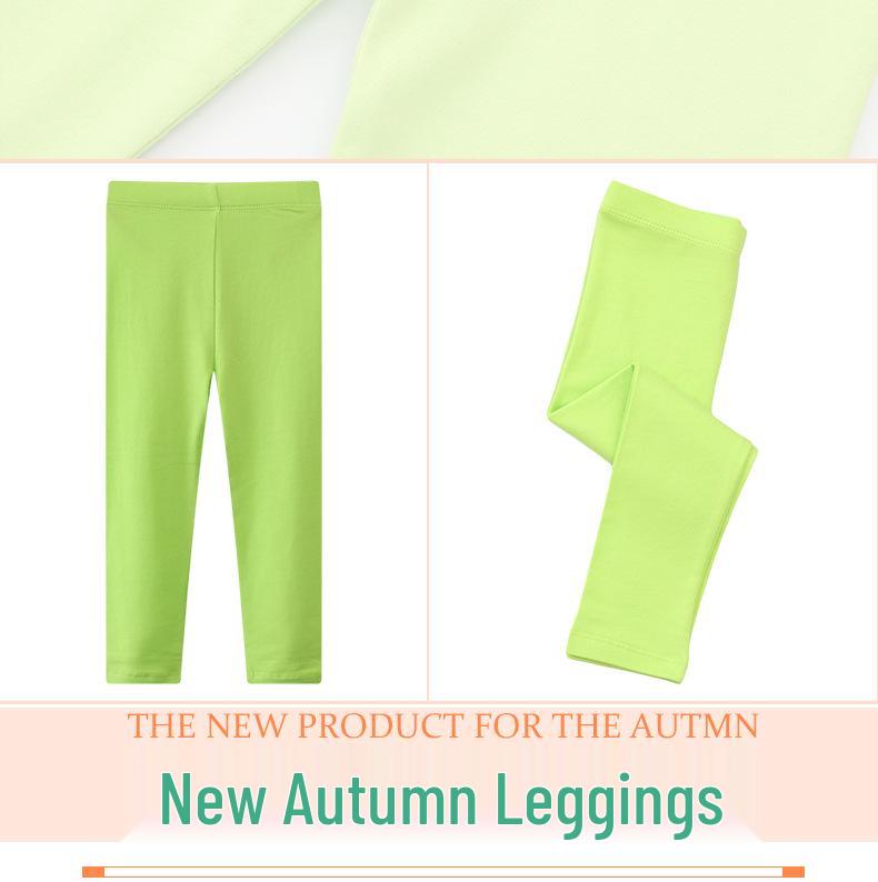 European & American Girls' Plain Color Leggings