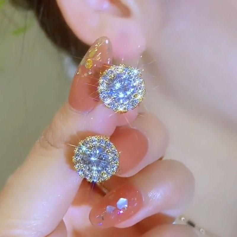 Sweet Temperament, Purple Ear Buckle Earrings, New Style, Versatile for Daily Commuting, Compact and Exquisite Earrings and Earrings