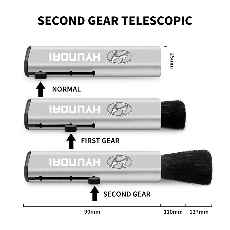 1Pcs Car Air Conditioner Outlet Clean Brush Dust Remover Accessories For Hyundai Santa Fe Sonata Solaris Azera Creta I30 Ix25 IX35 Tucson