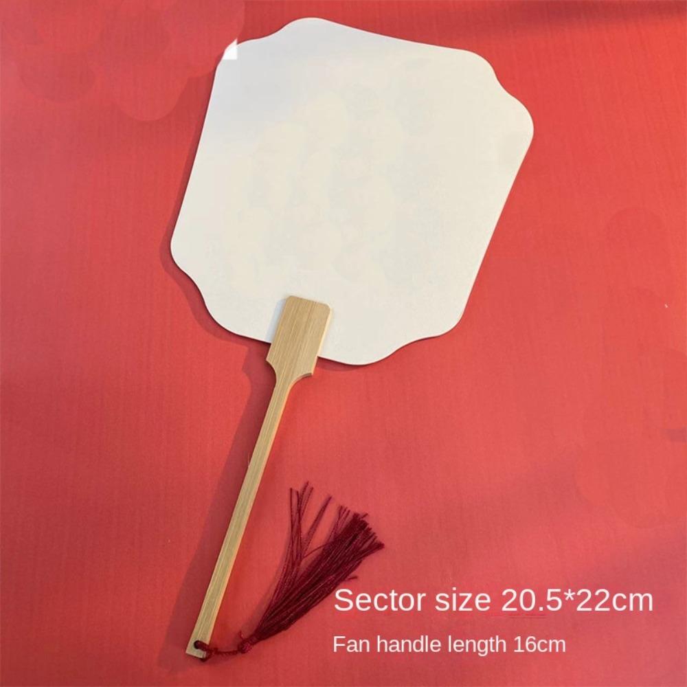 Fashion Ornament Paint Fan Makers Art Decor Hand-painted Handmade Fan Making Fan DIY Material Package