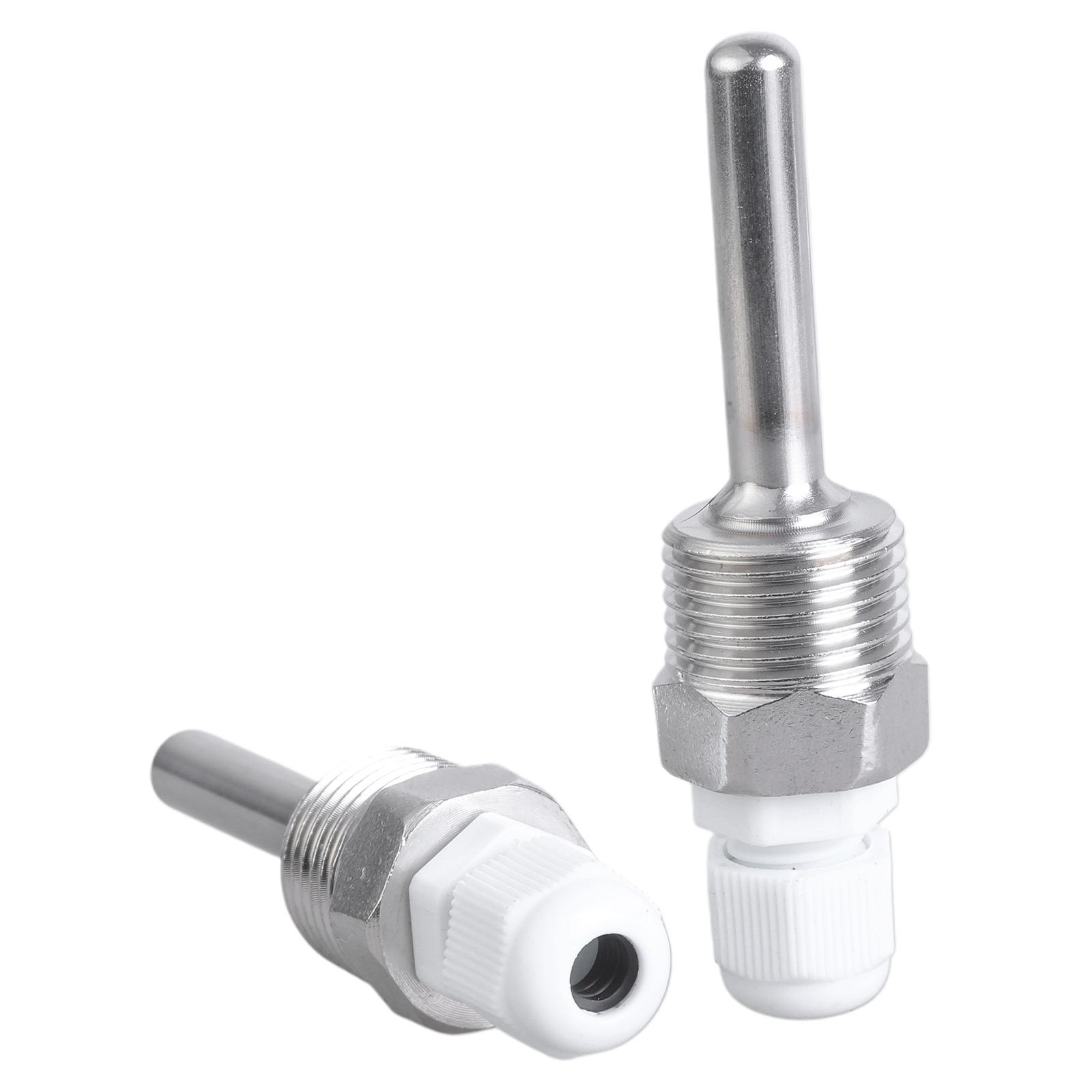 

Упаковка из 2 датчиков температуры, погружные втулки 8x50 мм из нержавеющей стали с резьбой для точного мониторинга, простота установки