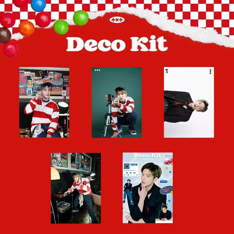 Buy 5/6pcs/set K-POP 2022 TXT DECO KIT Photo Card at