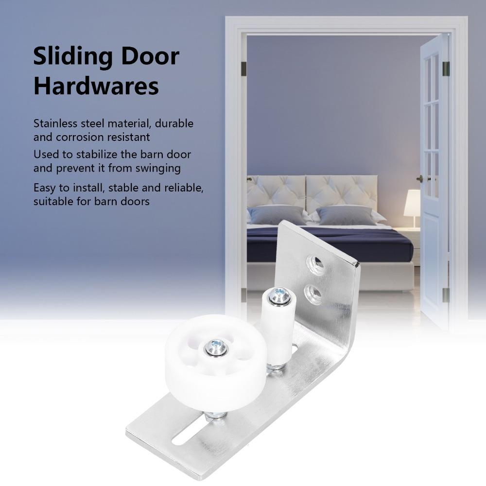 Carbon Steel Floor Guide Silver Sliding Door Hardwares Hardware Door Roller Guide Doors