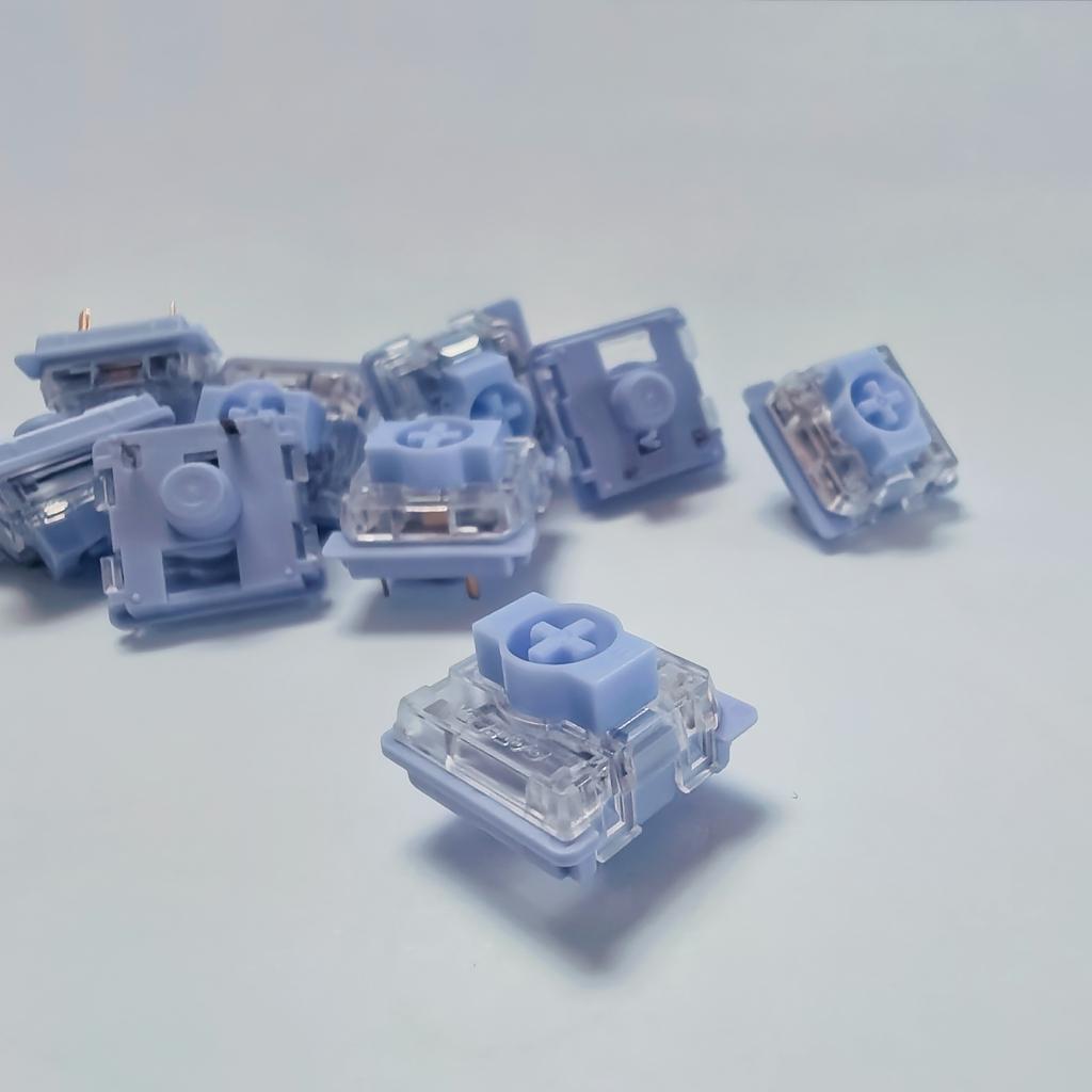 Gateron NuPhy Wisteria (T55) Nízkoprofilový spínač 55g Hmatový 3pinový Ultratenká Mechanická Klávesnice Továrně Mazané Mini Pro NuPhy Air