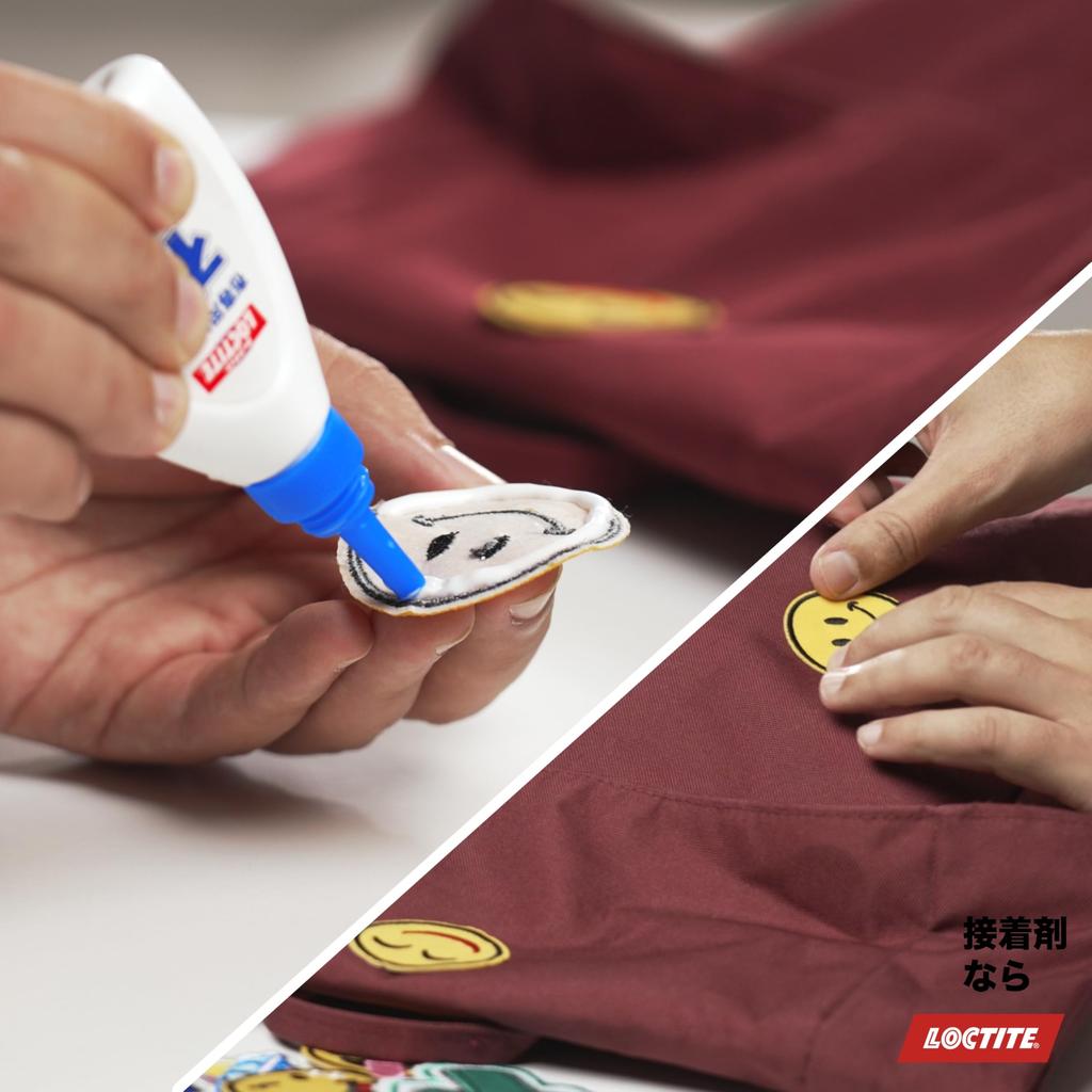 LOCTITE Fabric 30g Washable Fabric Glue for Bonding and Repairing Fabric and Yarn Adhesive, Clear, - - DNC-030