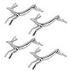 4PCS Cutlery Rest Silver Chopstick Stand Electroplated Polished Zinc Alloy Animal Shape Versatile Holder Rack for Fork