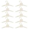 10pcs Practical Sturdy Wood Hangers for Children's Clothes Portable Accessory for Baby Dresses Pants and Outerwear
