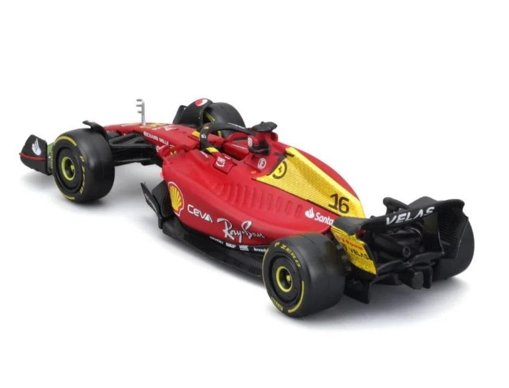 BURAGO F1 Ferrari 2022 Diecast Model Charles Leclerc Scuderia Monza 100th Anniversary Italian GP Specification CHARLES LECLERC 1/43 F1-75