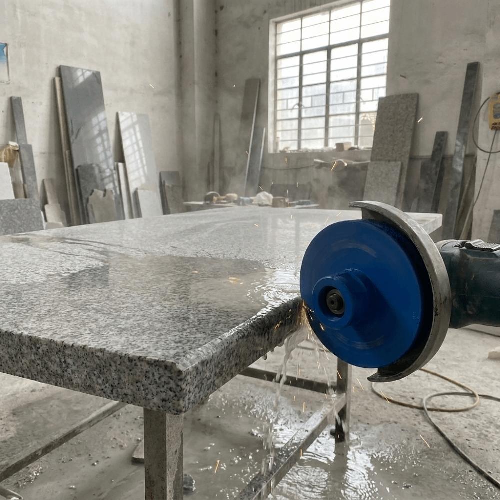 Solid Construction Semi-circular Stone Grinding Wheel Edge Trimming Wheel Quartz Stone