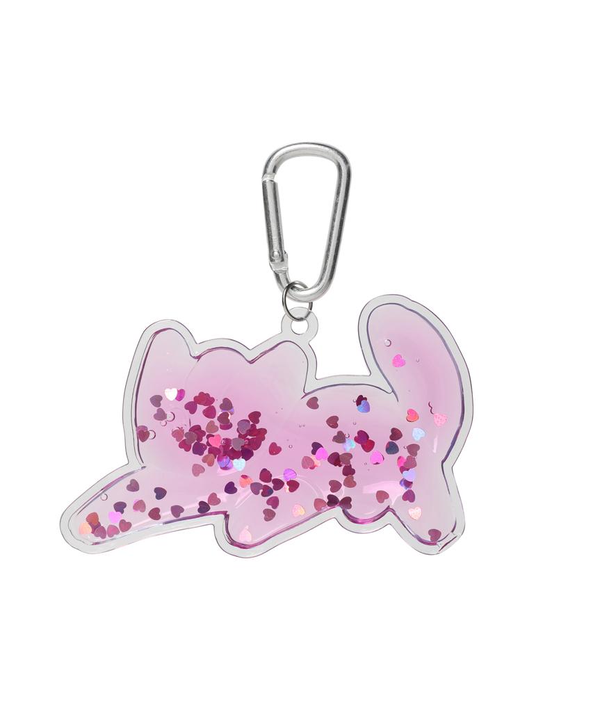 WACKY WILLY Friends Glitter Keyring Purple