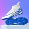 Mens Football Shoes TF/FG High Top Lightweight Grass Training Football Boots Professional Competition Soccer Shoes for Man