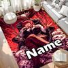 Custom Name Personalized Makima Chainsaw Man Print Carpet, Versatile Home Decor Rug, for Playroom, Apartment, Balcony, Entryway, Hallway Gift