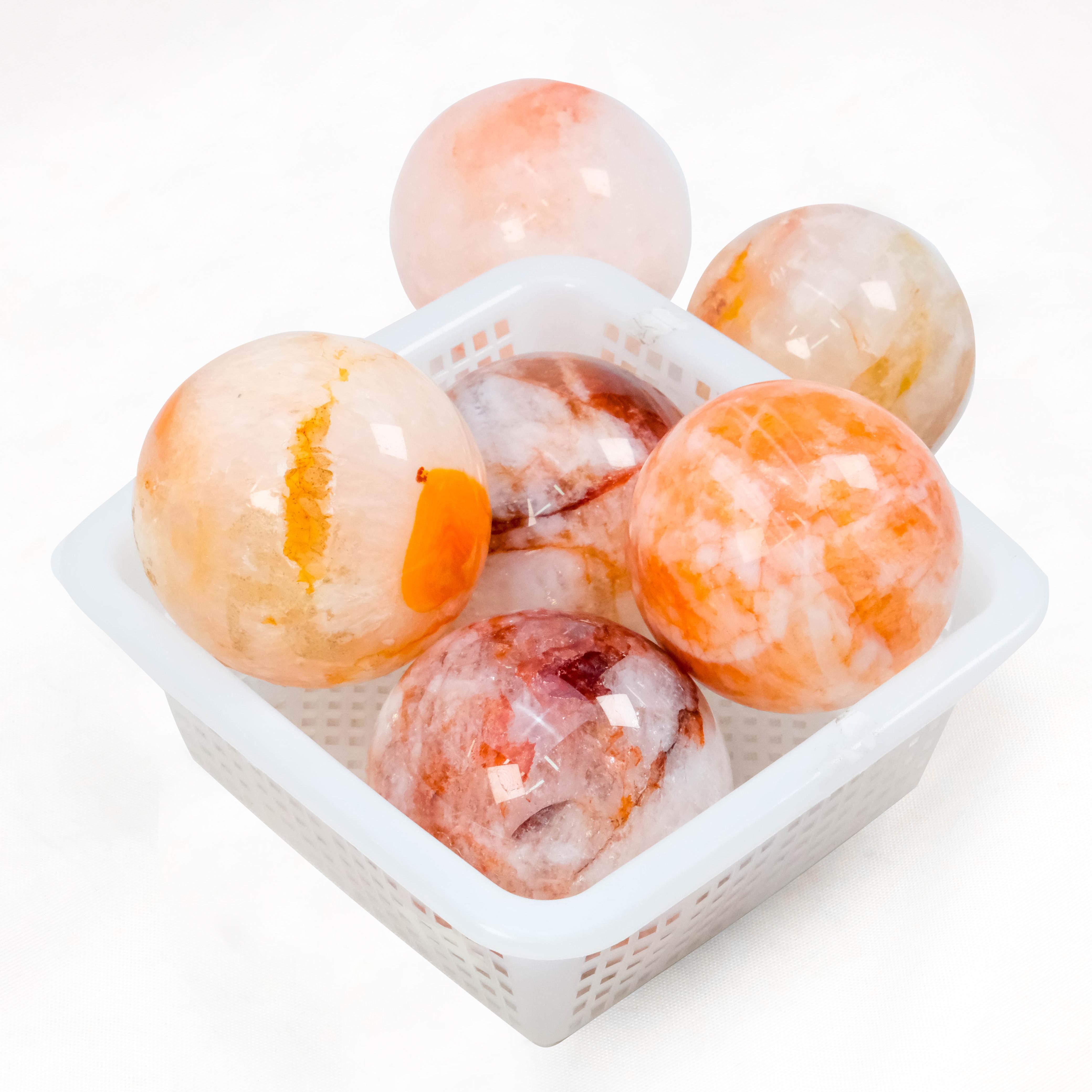 Hot Selling Natural Crystal Ball Hand Carved Polished Crystal Crafts Amethyst Blood Stone Healing Wholesale Crystal Spheres (as the picture,One Size)