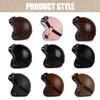 UCHOOSE Retro Motorcycle Helmet PU Leather Open Face 3/4 Chopper Bicycle Helmets Classic Casco Moto Vintage