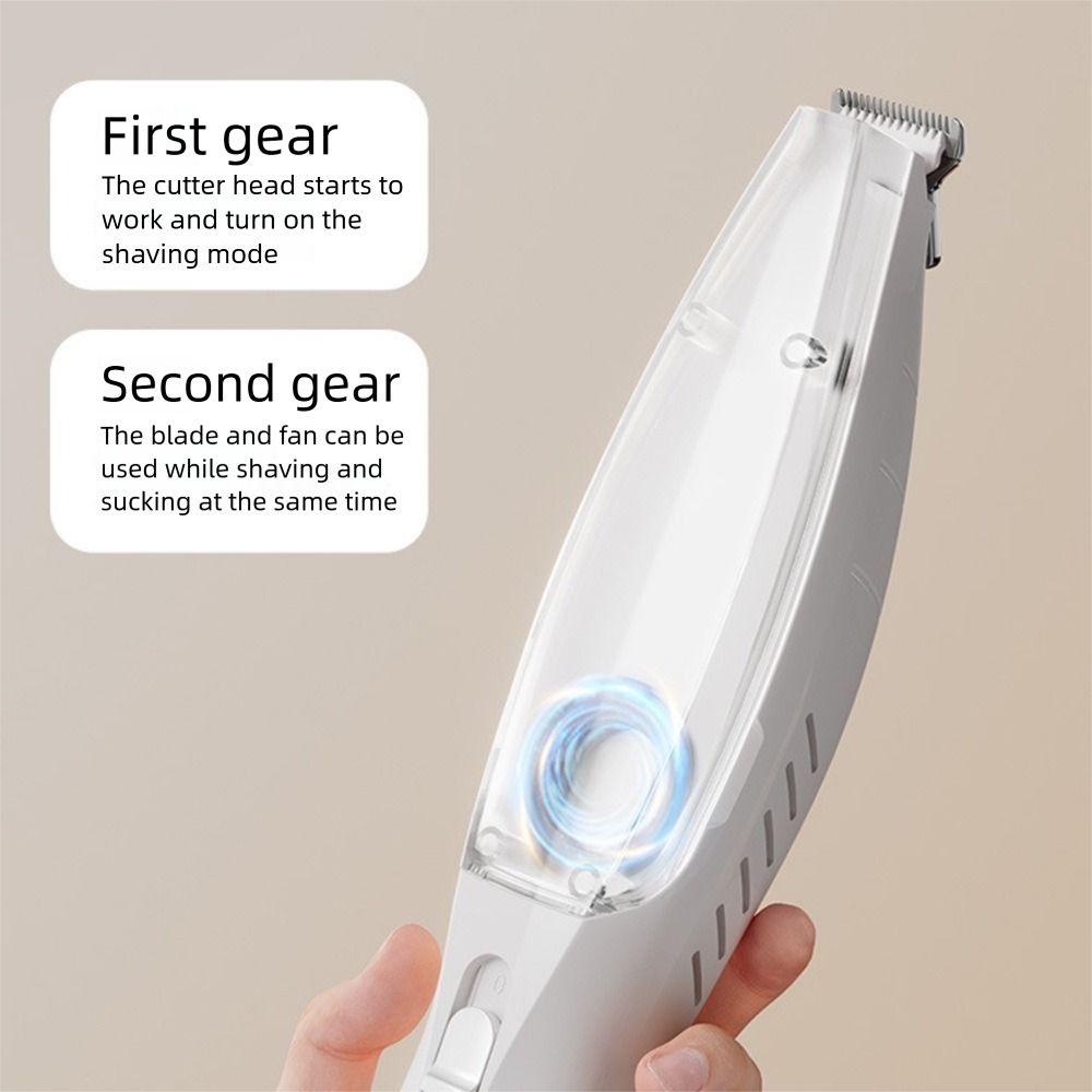 With Vacuum Pet Paw Hair Clipper 2 Modes Waterproof Dog Grooming Trimmer with Clean Brush Clear Bin Cats Foot Hair Remover