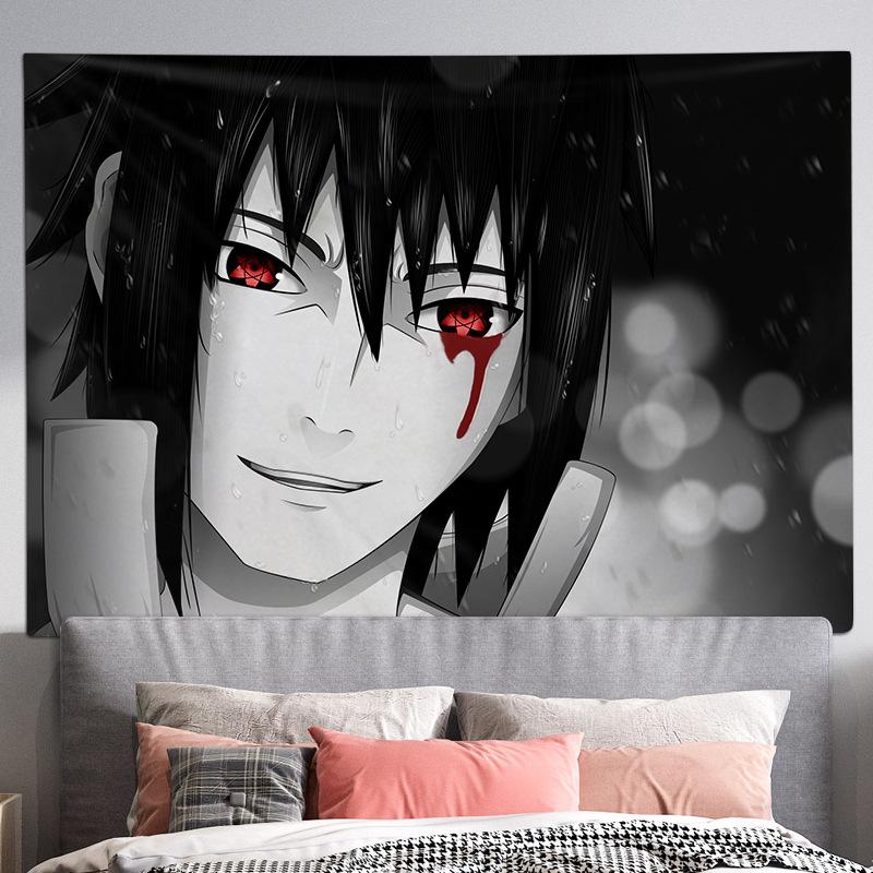 Living Room Background Cloth, Bedroom Hanging Cloth, Japanese Cartoon Anime Tapestry, Room Wall Carpet
